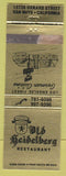 Matchbook Cover - Old Heidelberg Restaurant Van Nuys CA