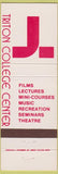Matchbook Cover - Trinton College Center