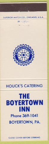 Matchbook Cover - Boyertown Inn PA Rotary International