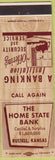 Matchbook Cover - Home State Bank Russell KS