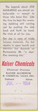 Matchbook Cover - Kaiser Chemicals Joe Magarac Oakland CA Akron OH 1954