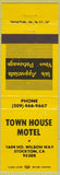 Matchbook Cover - Town House Motel Stockton CA