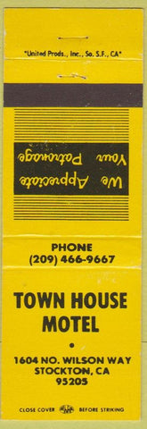 Matchbook Cover - Town House Motel Stockton CA
