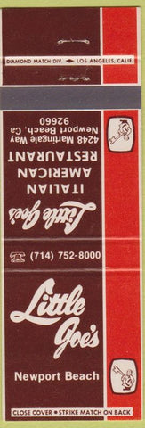 Matchbook Cover - Little Joe's Italian Restaurant Newport Beach CA