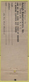 Matchbook Cover - Pace Setter Suits Model Tailors Alpine TX