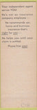 Matchbook Cover - AF Fuller Insurance Thousand Oaks Camarillo CA