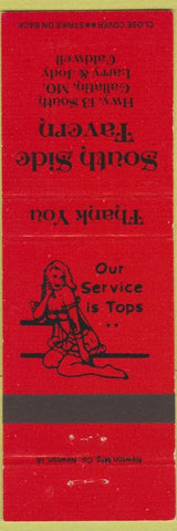 Matchbook Cover - South Side Tavern Gallatin MO girlie