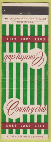 Matchbook Cover - Country Club Salt Lake City UT