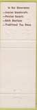 Matchbook Cover - The Golestan Restaurant Beverly Hills CA Iranian