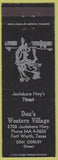 Matchbook Cover - Don's Western Tavern Fort Worth TX