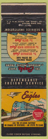 Matchbook Cover - Eagle Railroad Missouri Pacific