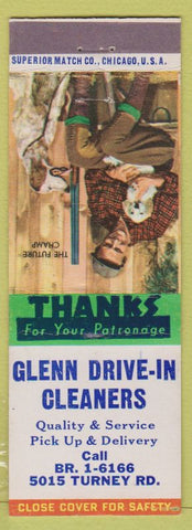 Matchbook Cover - Glenn Drive In Cleaners Garfield Heights OH