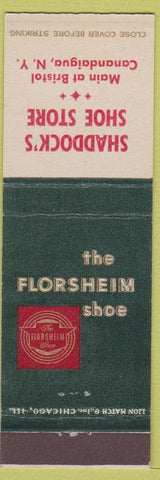 Matchbook Cover - Florsheim Shoes Shaddock's Canandaigua NY