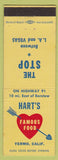 Matchbook Cover - Hart's Famous Food Yermo CA restaurant