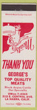 Matchbook Cover - George's Meats La Habra CA