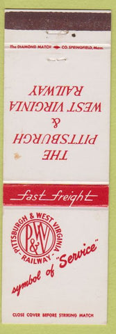 Matchbook Cover - The Pittsburgh and West Virginia Railroad