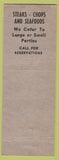 Matchbook Cover - Kiefer's Tavern Cleveland OH CREASE