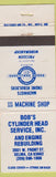 Matchbook Cover - Bob's Cylinder Head Service Selma CA