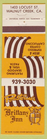 Matchbook Cover - Pastorino's Brittany Inn Walnut Creek CA