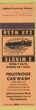 Matchbook Cover - Fruitridge Car Wash Sacramento CA Helen Crumrine