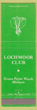Matchbook Cover - Lochmoor Club Grosse Pointe Woods MI