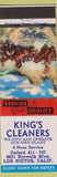 Matchbook Cover - King's Cleaners Los Nietos CA