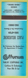 Matchbook Cover - Coiffurium Place Belvedere Sherbrooke? QC blue
