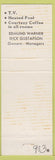Matchbook Cover - Cyprus Hotel Palm Springs CA peach