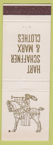 Matchbook Cover - Hart Schaffner Marx Men's Clothes Utica NY Wicks Greenman