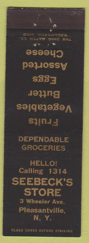 Matchbook Cover - Seebeck's Store Pleasantville NY