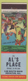 Matchbook Cover - Al's Place Decatur IL hillbilly