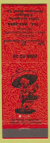 Matchbook Cover - Mario's Restaurant Huntington Beach CA Mexican
