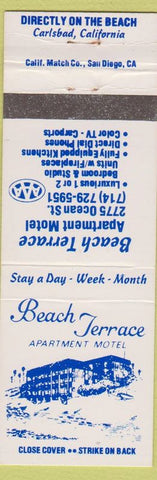 Matchbook Cover - Beach Terrace Apartment Hotel Carlsbad CA
