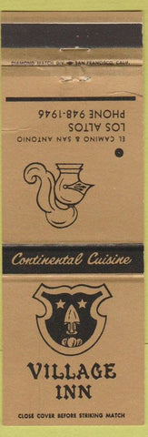 Matchbook Cover - Village Inn Los Altos CA