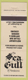 Matchbook Cover - The Sea Gull Mendocino CA