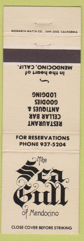 Matchbook Cover - The Sea Gull Mendocino CA