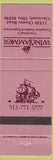 Matchbook Cover - Windjammer Cincinnati OH