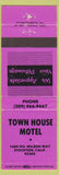Matchbook Cover - Town House Motel Stockton CA WEAR