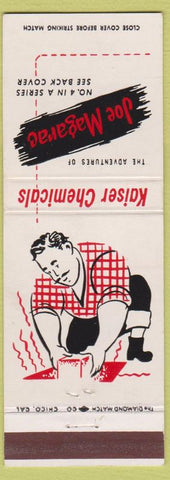 Matchbook Cover - Kaiser Chemicals Joe Magarac Oakland CA Akron OH