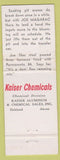 Matchbook Cover - Kaiser Chemicals Joe Magarac Oakland CA Akron OH