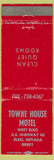 Matchbook Cover - Towne House Motel Elko NV