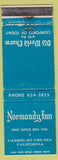 Matchbook Cover - Normandy Inn Carmel by the Sea CA