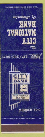 Matchbook Cover - City National Bank of Hoopeston IL