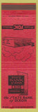 Matchbook Cover - State Bank of Dixon IL