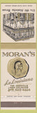 Matchbook Cover - Moran's LA Louisiane New Orleans LA