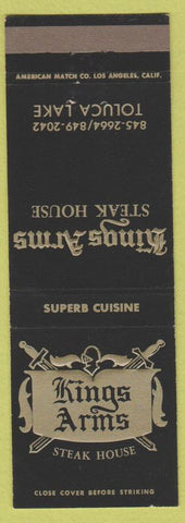 Matchbook Cover - Kings Arms Steak House Toluca Lake CA