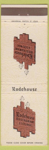 Matchbook Cover - Rodehouse Restaurant Lounge St Louis MO Fenton St Charles