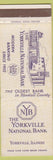 Matchbook Cover - Yorkville National Bank IL