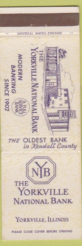 Matchbook Cover - Yorkville National Bank IL