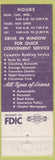 Matchbook Cover - Yorkville National Bank IL